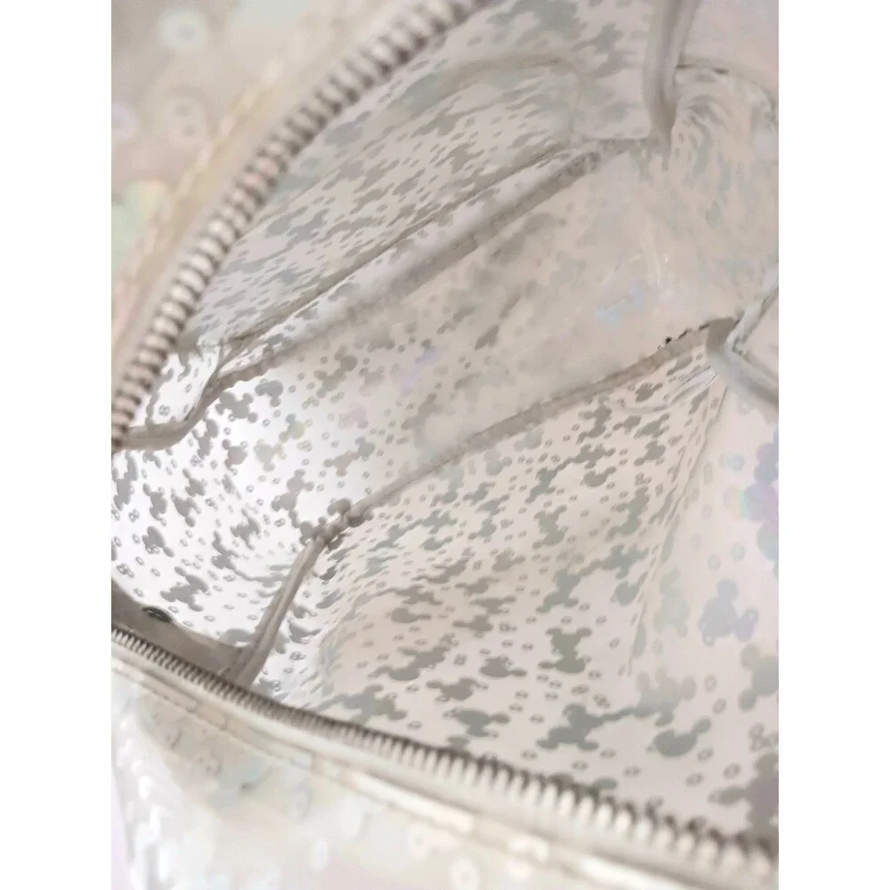 Disney Parks Loungefly Magic Mirror Metallic Mini Backpack Clear Holographic